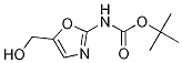 tert-Butyl [5-(hydroxymethyl)-1,3-oxazol-2-yl]-carbamate结构式