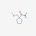 Structure of Cyclopentanecarboxamide, 1-(methoxymethyl)-