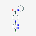 Structure of [1-(6-chloropyridazin-3-yl)piperidin-4-yl]-piperidin-1-ylmethanone