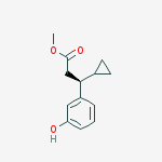 Structure of (S)-Methyl 3-cyclopropyl-3-(3-hydroxyphenyl)propanoate