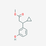 Structure of Methyl 3-cyclopropyl-3-(3-hydroxyphenyl)propanoate