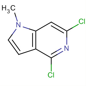 Structure of 1H-Pyrrolo[3,2-c]pyridine, 4,6-dichloro-1-methyl-