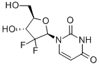 Structure of 2,2-DIFLUORO-2-DEOXYURIDINE