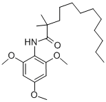 2,2-dimethyl-n-(2,4,6-trimethoxyphenyl)-dodecanamid结构式