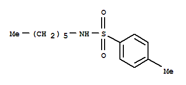 Structure of N-hexyl-4-methylbenzenesulfonamide