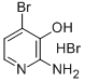 Structure of 2-AMINO-3-HYDROXY-4-BROMOPYRIDINE HBR
