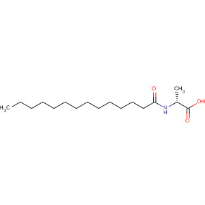 Structure of D-Alanine, N-(1-oxotetradecyl)-