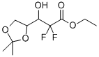 PENTONIC ACID, 2-DEOXY-2,2-DIFLUORO-4,5-O-(1-METHYLETHYLIDENE)-, ETHYL ESTER结构式