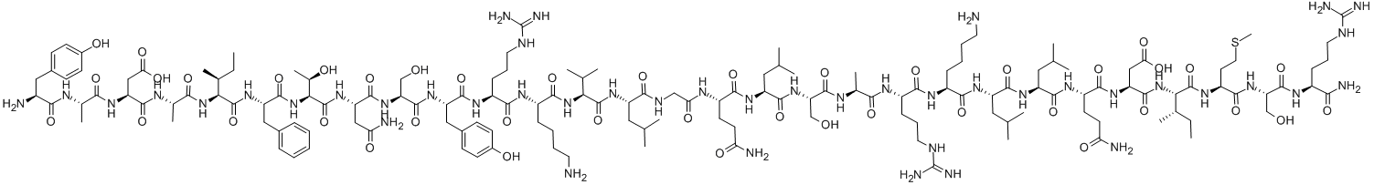 Structure of SERMORELIN ACETATE