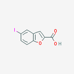 Structure of 5-iodo-1-benzofuran-2-carboxylic Acid