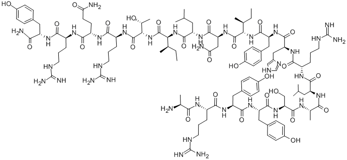 Structure of NEUROPEPTIDE Y (18-36)