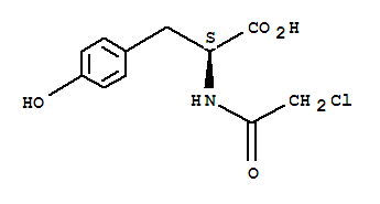 N-(2-乙酰氯)-L-酪氨酸结构式