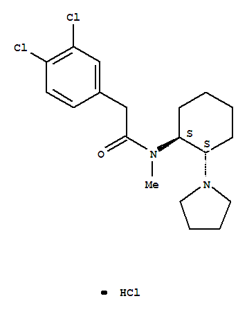 Structure of (-)-TRANS-(1S,2S)-U-50488 HYDROCHLORIDE POTENT K OPIOID RECEP