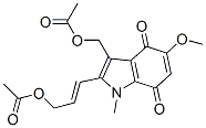 Structure of [(E)-3-[3-(acetyloxymethyl)-5-methoxy-1-methyl-4,7-dioxo-indol-2-yl]prop-2-enyl] acetate
