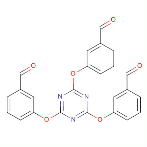 Benzaldehyde, 3,3',3''-[1,3,5-triazine-2,4,6-triyltris(oxy)]tris-结构式