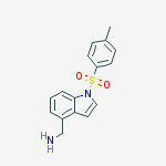 Structure of (1-tosyl-1H-indol-4-yl)methanamine