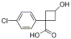 Structure of 1-(4-chlorophenyl)-3-hydroxycyclobutanecarboxylic acid