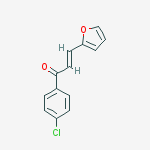 Structure of (E)-1-(4-CHLOROPHENYL)-3-(2-FURYL)-2-PROPEN-1-ONE