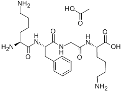 Structure of H-LYS-PHE-GLY-LYS-OH ACETATE SALT