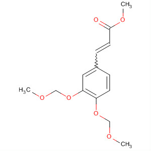 Structure of 2-Propenoic acid, 3-[3,4-bis(methoxymethoxy)phenyl]-, methyl ester