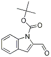 Structure of 1H-Indole-1-carboxylic acid, 2-formyl-, 1,1-dimethylethyl ester