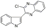Structure of 2-Chloro-3-(1H-indol-3-yl)-quinoxaline, 98+% C16H10ClN3, MW: 279.73