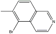 Structure of 5-Bromo-6-methylisoquinoline