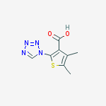 Structure of 4,5-DIMETHYL-2-(1H-TETRAZOL-1-YL)-3-THIOPHENECARBOXYLIC ACID