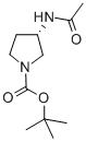 Structure of (S)-1-BOC-3-ACETAMIDOPYRROLIDINE