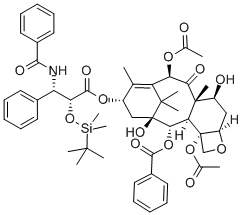 2-O-(tert-Butyldimethylsilyl)paclitaxel结构式