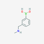 Structure of (3-((Methylamino)methyl)phenyl)boronic acid
