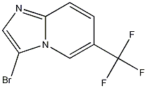 3-溴-6-三氟甲基咪唑并[1,2-A]吡啶结构式