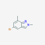 Structure of 5-bromo-2,7-dimethyl-2H-indazole