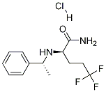 (R)-5,5,5-trifluoro-2-((R)-1-phenylethylaMino)pentanaMide (Hydrochloride)结构式