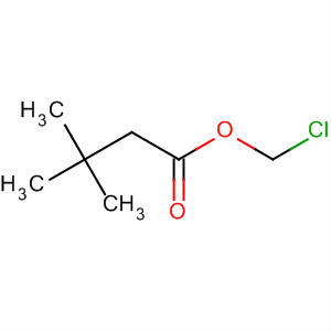 Structure of Butanoic acid, 3,3-dimethyl-, chloromethyl ester