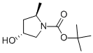 Structure of (2R,4R)-N-Boc-4-hydroxy-2-methylpyrrolidine