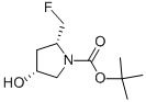 (2R,4R)-N-Boc-2-氟甲基-4-羟基吡咯烷结构式