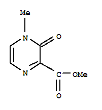 Structure of 2-Pyrazinecarboxylicacid, 3,4-dihydro-4-methyl-3-oxo-, methyl ester