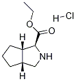 Structure of (1S,3aR,6aS)-Octahydrocyclopenta[c]pyrrole-1-carboxylic acid ethyl ester hydrochloride