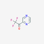 Chemical structure of 2,2,2-trifluoro-1-pyrazin-2-ylethanone
