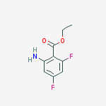 Ethyl 2-amino-4,6-difluorobenzoate结构式