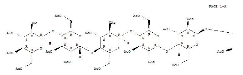 Structure of Maltoheptaosetricosaacetate