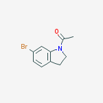 Structure of 1-(6-BROMO-2,3-DIHYDRO-1H-INDOL-1-YL)-ETHANONE