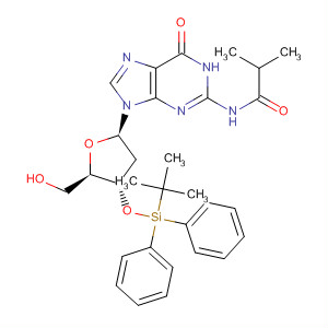 Structure of Guanosine,2'-deoxy-3'-O-[(1,1-dimethylethyl)diphenylsilyl]-N-(2-methyl-1-oxopropyl)-