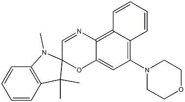 Structure of Spiro[2H-indole-2,3'-[3H]naphth[2,1-b][1,4]oxazine],1,3-dihydro-1,3,3-trimethyl-6'-(4-morpholinyl)-