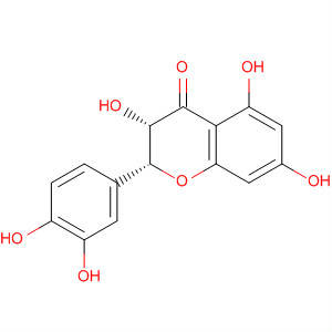 Structure of 4H-1-Benzopyran-4-one,2-(3,4-dihydroxyphenyl)-2,3-dihydro-3,5,7-trihydroxy-, (2R,3S)-