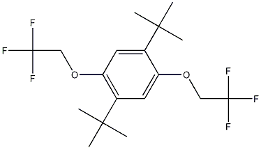 Structure of 1,4-di-tert-butyl-2,5-bis(2,2,2-trifluoroethoxy)benzene