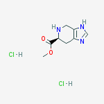 Structure of Methyl (6s)-4,5,6,7-tetrahydro-3h-imidazo[4,5-c]pyridine-6-carboxylate;dihydrochloride