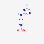 tert-butyl 4-(6-chloropyrazin-2-ylamino)piperidine-1-carboxylate结构式