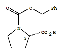 N-苄氧羰基-L-脯氨酸结构式